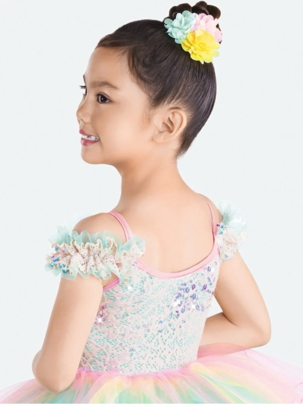 Revolution, Sky Full of Stars - Girls Pastel Rainbow Tulle Ballet Costume